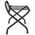 Luggage Rack with Backrest Black 56x39x52 cm 153075