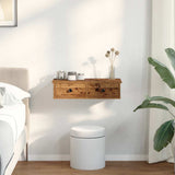 Wall Shelf with Drawers Old Wood 60x28x15 cm Engineered Wood 859948