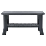 Coffee Table Anthracite 90x60x46 cm Plastic 48795