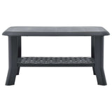 Coffee Table Anthracite 90x60x46 cm Plastic 48795