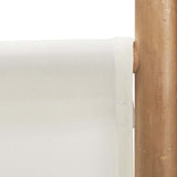 Folding 4-Panel Room Divider 160 cm Bamboo and Canvas 350624