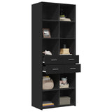 Highboard Black Engineered Wood Large Highboard Rectangular 3281463