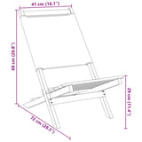 Folding Garden Chairs 8 pcs Green Fabric and Solid Wood 3214651
