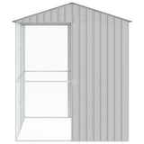 Bird Cage with Storage Grey 215 x 210 x 247 cm Galvanised Steel 3325175