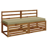 2-Piece Bench Cushions SOEST 2 pcs 100% Polyester Light Green 950243