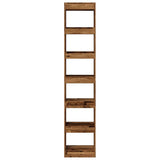 Book Cabinet/Room Divider Old Wood 40x30x198 cm 856812
