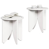 Coffee Table 2 pcs White 873545