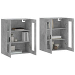 Wall Mounted Cabinets 2 pcs Concrete Grey Engineered Wood 3197957