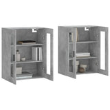 Wall Mounted Cabinets 2 pcs Concrete Grey Engineered Wood 3197957
