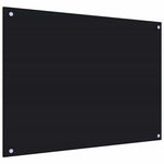 Kitchen Backsplashes 2 pcs Black 80x60 cm Tempered Glass 3315800