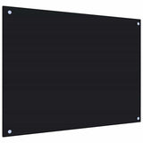 Kitchen Backsplashes 2 pcs Black 80x60 cm Tempered Glass 3315800