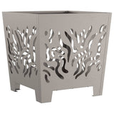 Fire Pit Brown 40 x 40 x 40 cm Weathering steel 858913