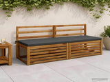 2-Piece Bench Cushions SOEST 2 pcs 100% Polyester Anthracite 949395