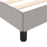 Bed Frame without Mattress Light Grey 135x190 cm Double Double Fabric 349824