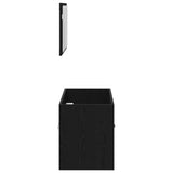 Bathroom Furniture Set 2 pcs Black Oak Engineered wood 863138