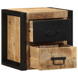 Bedside Cabinets 2 pcs 40x35x40 cm Solid Rough Wood Mango 4015955