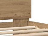 Bed Frame with LED Artisan Oak 90 x 190 cm Engineered Wood 863806