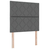 Box Spring Bed with Headboard Dark grey 120 x 190 cm Fabric 3339680