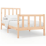 Bed Frame without Mattress 90x200 cm Solid Wood Pine 3106688