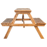 Picnic Table 115x115x81 cm Bamboo 341754