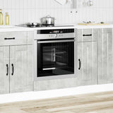 Oven Cabinet Lucca Concrete Grey Engineered Wood 853761