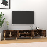 TV Cabinet Smoked Oak 180x31.5x40 cm Engineered Wood 816261
