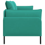 3-Seater Sofa Turquoise 222 x 81 x 89 cm Velvet 42048652