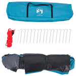 Camping Tent Dome 3-Person Blue Quick Release 4004223