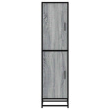 Highboard Grey Sonoma 35.5x35x139 cm Engineered Wood and Metal 849057