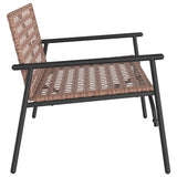 Garden Chair Brown 110.5 x 79 x 75.5 cm Poly Rattan 42004144