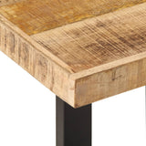 Bench 160 cm Solid Rough Wood Mango and Steel 4006413