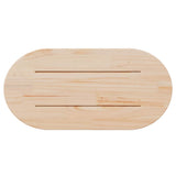Table Top White 90x45x2.5 cm Solid Wood Pine Oval 824356