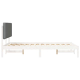Bed Frame with Upholstered Headboard Light Grey 120 x 190 cm 877928