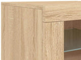 Sideboard with LED Lights Sonoma Oak 162x37x67 cm 3209032