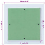 Access Panel Green and Silver 30 x 30 cm 4018455