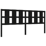 Bed Frame without Mattress Black 200x200 cm Solid Wood Pine 3192255