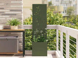 Garden Privacy Screen Floral Olive green 32 x 32 x 150 cm 876381