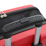 Suitcase Folding with Lock Red 50 x 30 x 76 cm ABS Plastic 42006248
