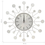 Wall Clock Silver 40 cm Metal 325165