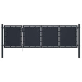 144536 Garden Gate Steel 350x100 cm Anthracite
