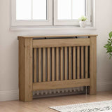 Radiator Cover Artisan Oak 112 x 19 x 81.5 cm Engineered Wood 884112