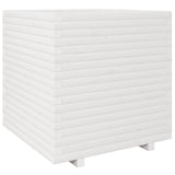 Garden Planter White 70x70x72.5 cm Solid Wood Pine 3282585