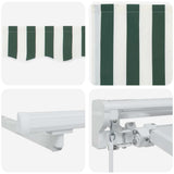 Awning Frame Green and White 400 x 200 cm 3329901