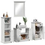 Bathroom Furniture Set 3 pcs Antique white 37 x 34 x 110 cm 3328546