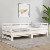 ZNTS Pull-out Day Bed without Mattress White 2x cm 820313