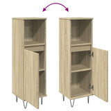 Bathroom Cabinet Sonoma Oak 30x30x100 cm Engineered Wood 849671
