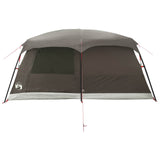 Family Tent Brown Grey 500 x 400 x 230 cm Polyester and Steel 42029003