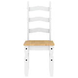 5 Piece Dining Set PANAMA White Solid Wood Pine 3345211