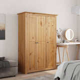 3-Door Wardrobe 118x50x171.5 cm Pine Panama Range 282661