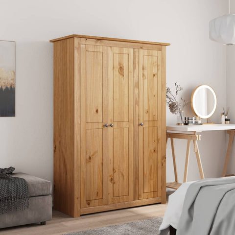 3-Door Wardrobe 118x50x171.5 cm Pine Panama Range 282661